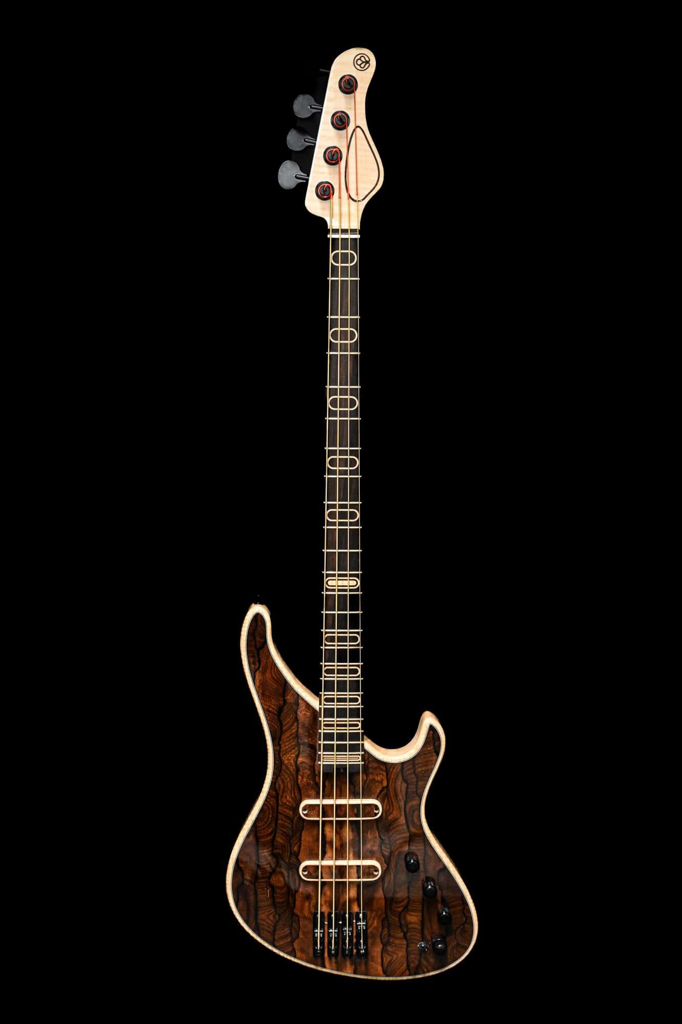 A front vertical view of the Belforti S1 Ziricote, part of the S Series