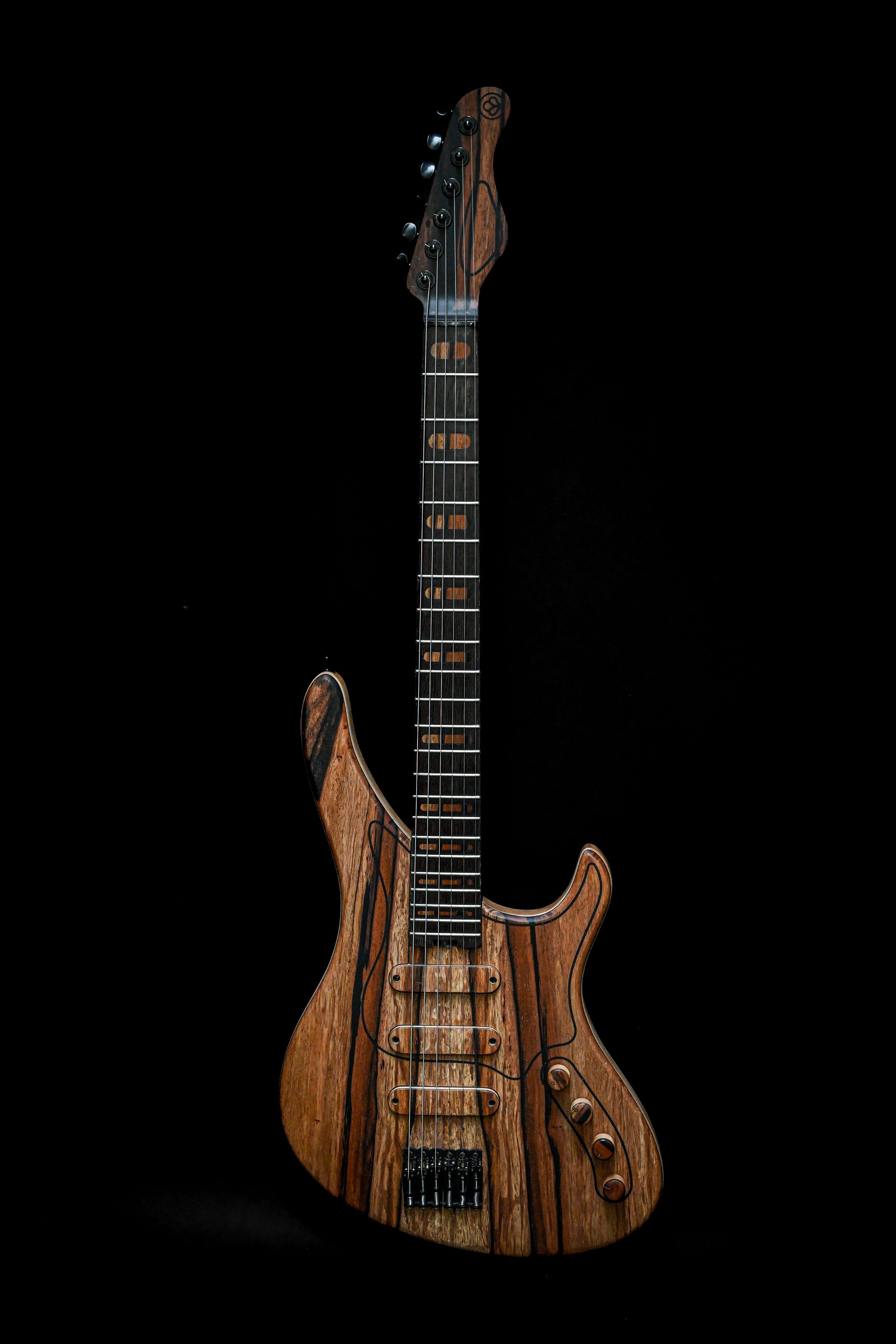 Sarā 6 - Masterbuilt custom electric guitar with premium tonewoods and bespoke design