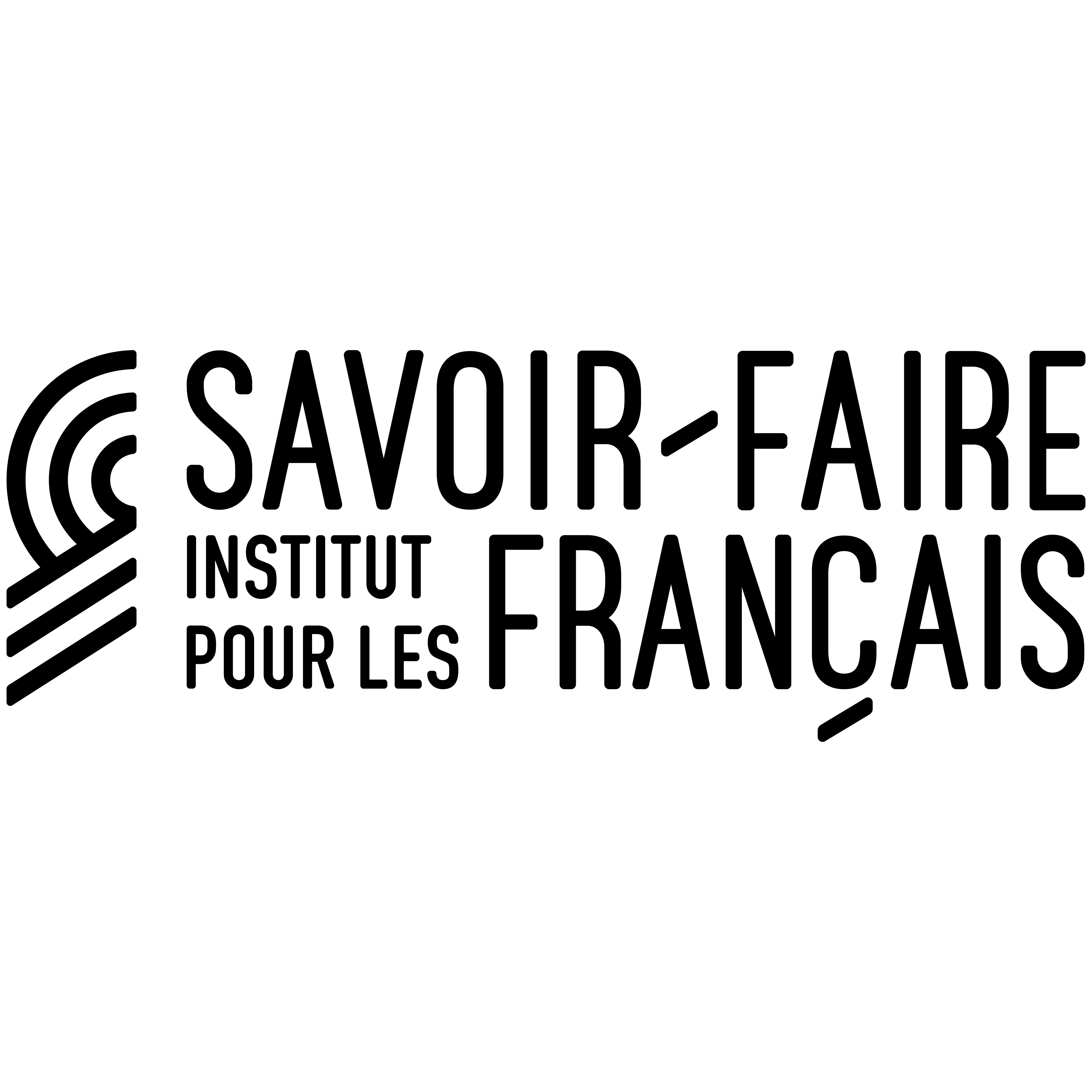 Logo of the Institut des Savoir-Faire Francais, transparent background