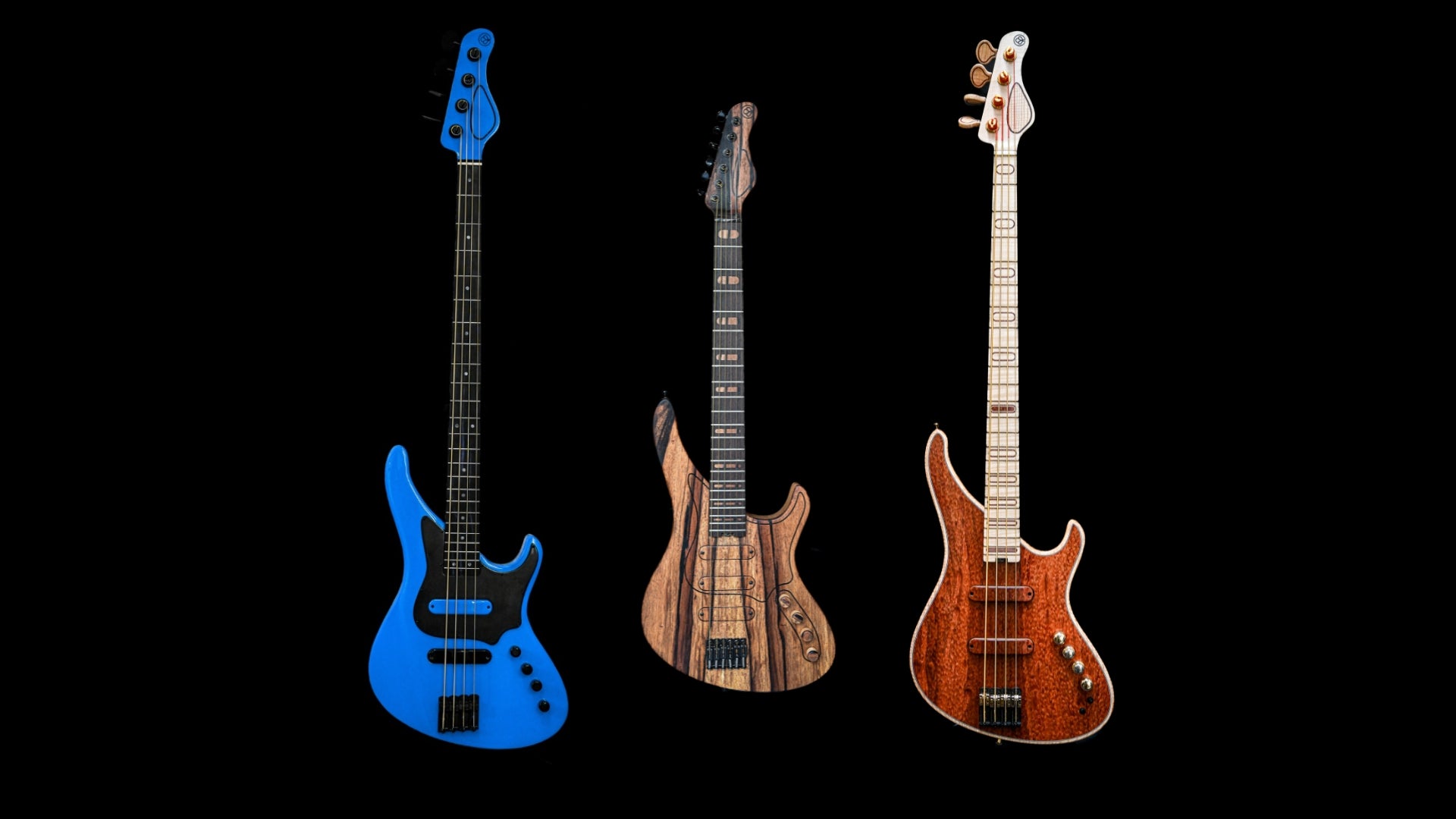 3 Belforti Instruments, E, M & S Series next to each other on a black background
