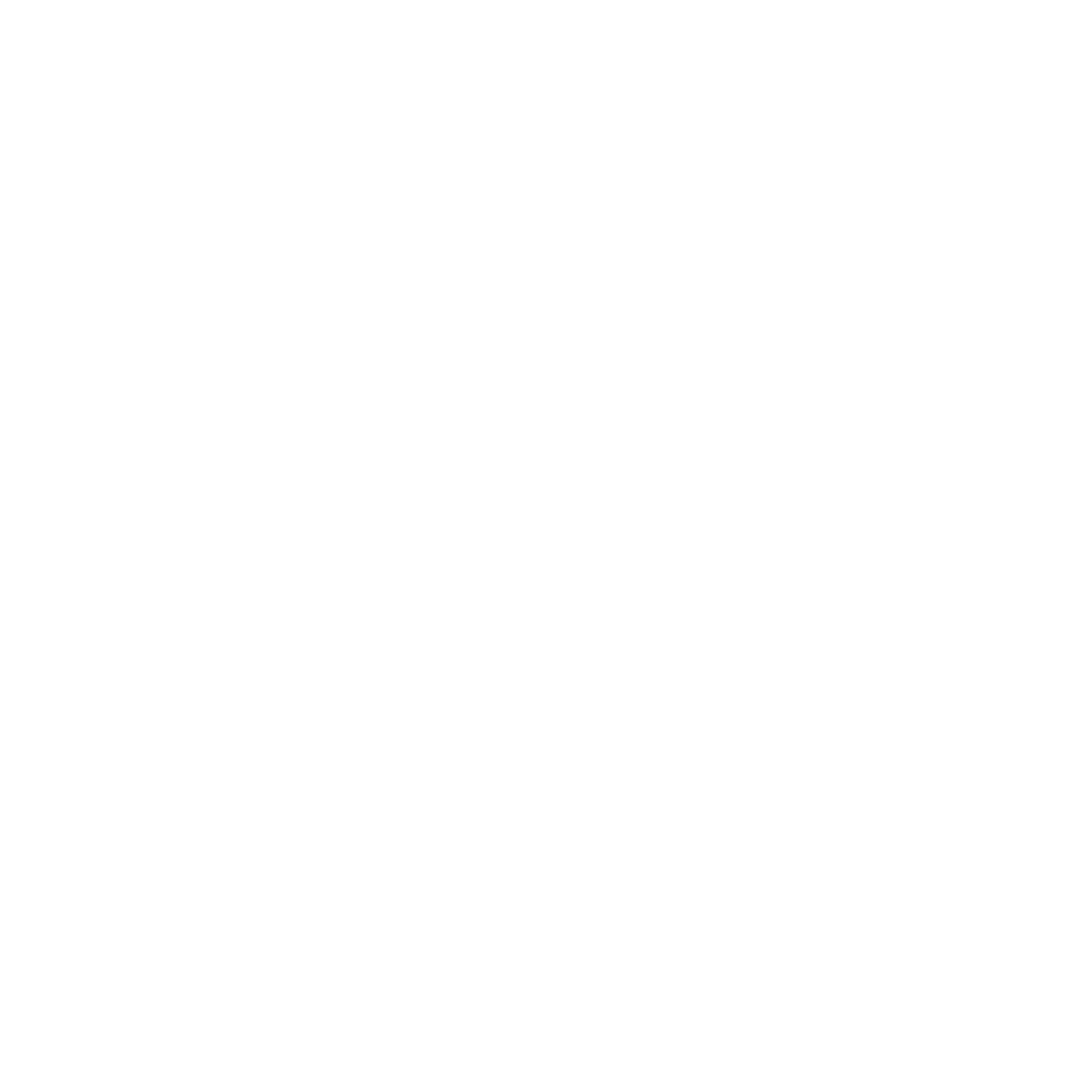 Logo blanc stylisé présentant des formes florales abstraites dans un design circulaire, représentant la nature et la croissance.
