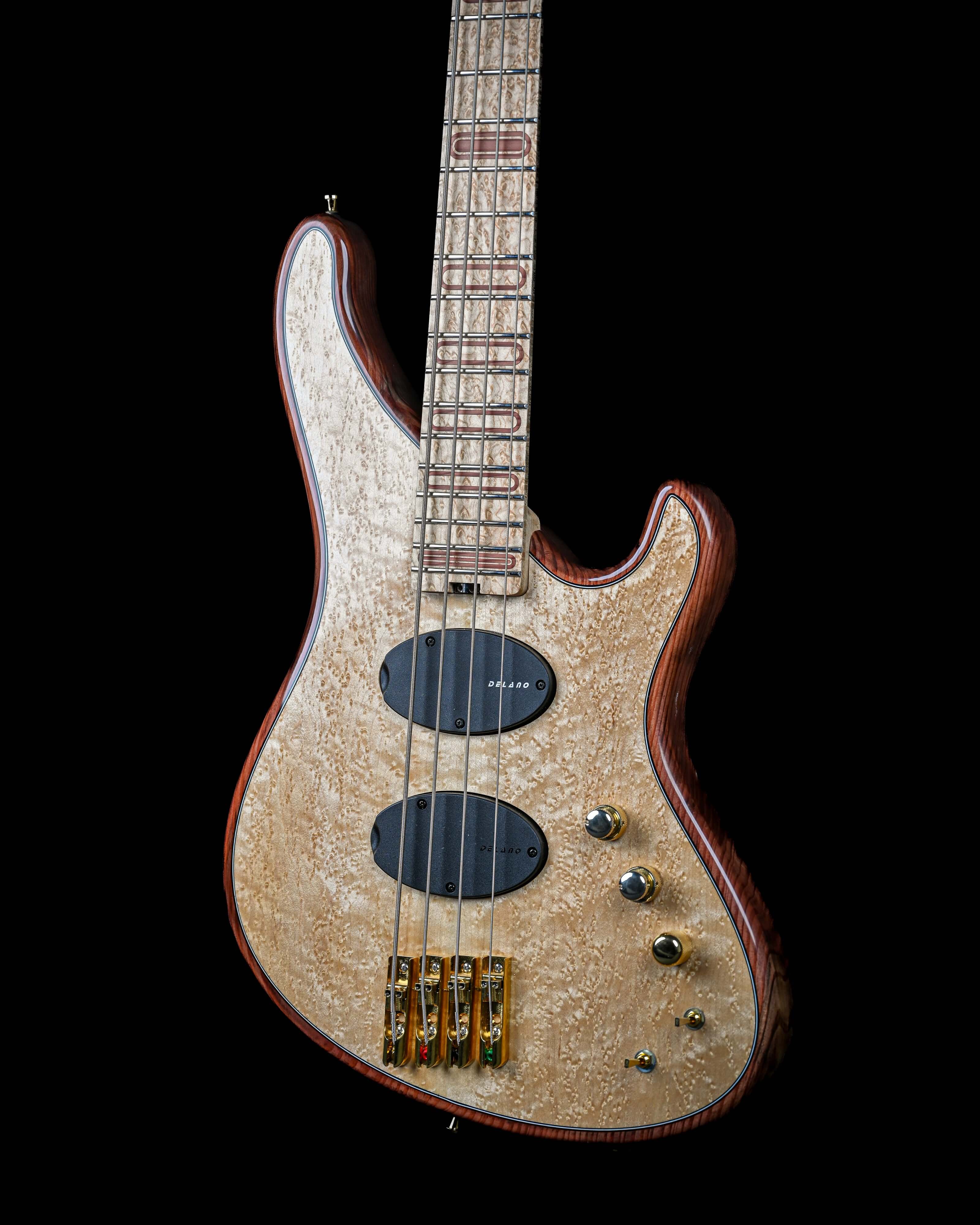 Marē 4 - Signature luxury bass guitar by Belforti, high-end custom boutique design, premium craftsmanship for musicians.