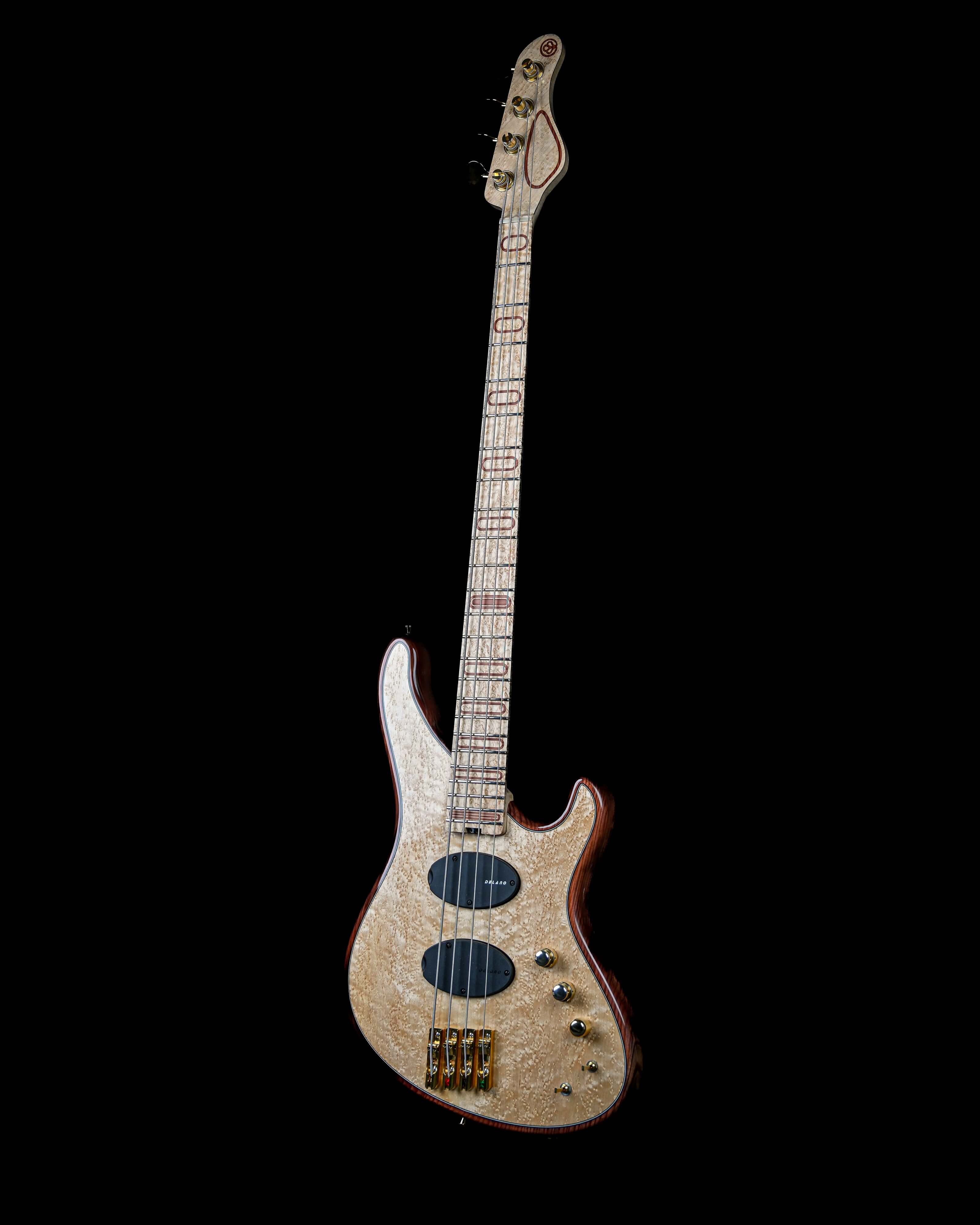 Marē 4 - Signature high-end luxury bass guitar by Belforti, custom boutique instrument with advanced craftsmanship and premium materials.