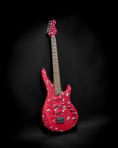 Yatē 6 - Essential - Kurenai custom electric guitar in red with unique design and premium craftsmanship, part of the Belforti E-Series.