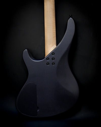 Rear view of Belforti Sarā 6 - Essential bass guitar showcasing elegant design and selected tonewoods.