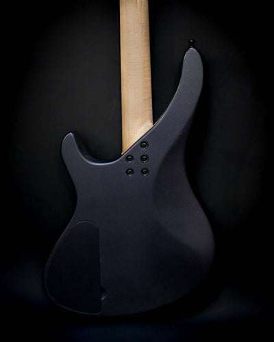 Rear view of Belforti Sarā 6 - Essential bass guitar showcasing elegant design and selected tonewoods.