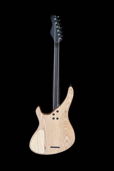 Masterbuilt Series - Custom Belforti bass guitar, handcrafted in Paris, showcasing premium tonewoods and precision craftsmanship.
