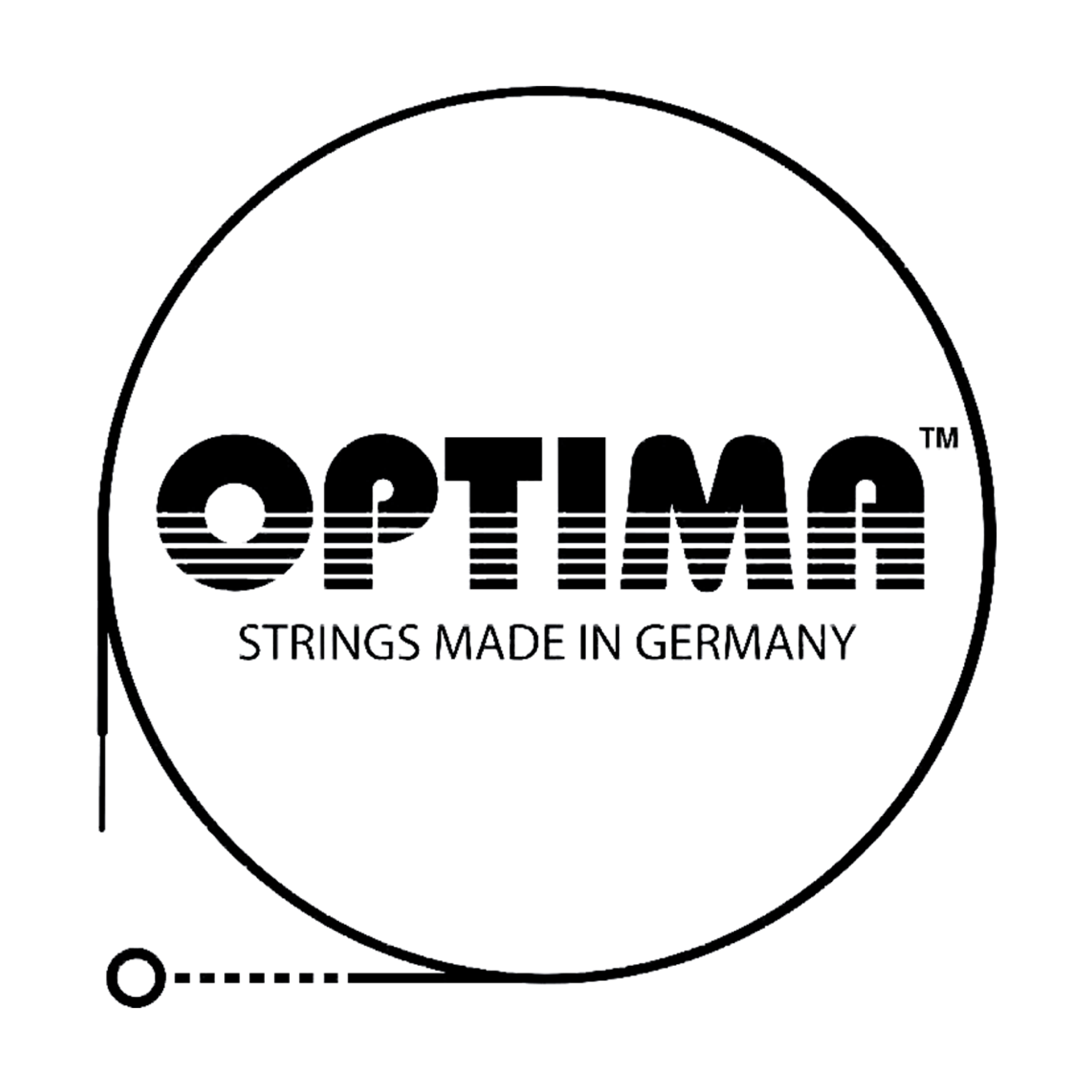 Logo de Optima Strings Germany, fond transparent