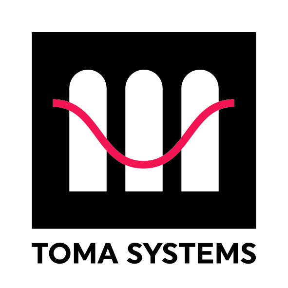 Toma Systemsのロゴ、背景透明